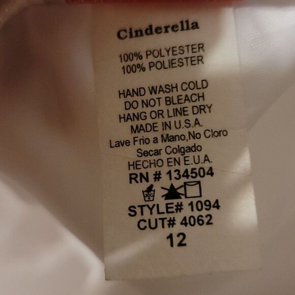 Cinderella Couture Dress Size 12 - Picture 7 of 7